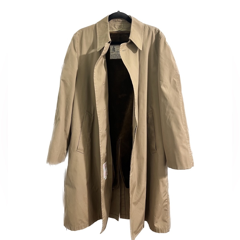 Vtg Men’s London Fog Maincoats Lined Rain Coat, 40 Reg